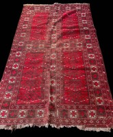 Auktion 368<br>antiker, d&uuml;nner Orientteppich, Gebrauchsspuren