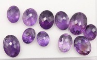 Auktion 368<br>Konvolut div. Amethyste, ca. 105ct
