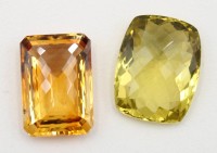 Auktion 368<br>2x Citrine, zus. ca. 86ct