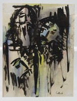 Auktion 368 / Los 4015 <br>Collaert o.&auml;., abstrakte Mischtechnik, ungerahmt, BG 33 x 25,5cm