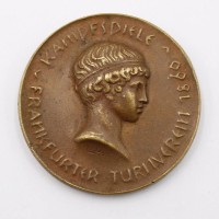 Auktion 368<br>Bronzemedaille des Frankfurter Turnvereins von 1860, Kampfspiele (19)25, ca. D-5cm