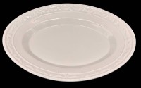 Auktion 368<br>gr. ovale Platte  "KPM" Berlin, Kurland, 34x26 cm