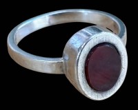 Auktion 368<br>Ring aus 835er Silber, mit Carneol? RW 54, 5,4 g.