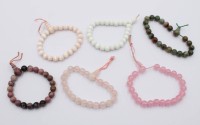 Auktion 368<br>6x div. Armb&auml;nder, Halbedelsteine