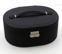 Auktion 368<br>Schmuckkoffer mit div. Modeschmuck, Koffer ca. 9,5 x 23 x 18,5cm