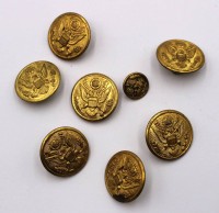 Auktion 368<br>8x Uniformkn&ouml;pfe, US Army