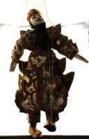 Auktion 368 / Los 15520 <br>traditionelle Marionette aus Myanmar, &auml;lter, ca. H-56cm, einige B&auml;nder lose, sowie Altersspuren