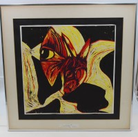 Auktion 368 / Los 4024 <br>signiert LEUPPI, LEO (1893-1972), Mischtechnik, E.A., gerahmt,, RG 56 x 55cm