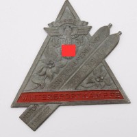 Auktion 368<br>Siegerplakette der NSKK Motor-Gruppe Alpenland f&uuml;r Wintersportk&auml;mpfe