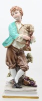 Auktion 368<br>Eine Figur Dudelsackspieler Italien ,,King Porcellane &acute;&acute; Capodimaonte .