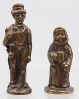 Auktion 368<br>2x diverse Glutt&ouml;ter Bronze , Schornsteinfeger und M&uuml;nchner Kindl .