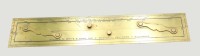 Auktion 368<br>historisches Parallellineal aus Messing von der Firma Wilfrid O. White &amp; Sons f&uuml;r nautische Berechnungen