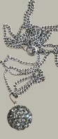 Auktion 368<br>Silberkette -835- mit Kugelanh&auml;nger, 8,6 gr