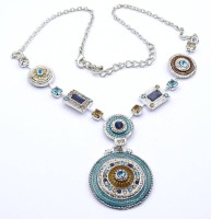 Auktion 368<br>Emailliertes Modeschmuck Collier, L. 45cm