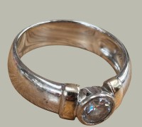 Auktion 368<br>Silberring-925- "CZ", RG 67, 9,8 gr.