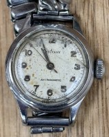 Auktion 368<br>mechan. DAU "Certina" Glasdefekt, ungepflegt, Werk l&auml;uft, Swiss made, Zugband