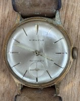 Auktion 368<br>mechan. HAU "Kienzle" Werk l&auml;uft, Glas mit Kratzer, ungepflegte Lagerungsspuren