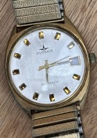 Auktion 368<br>mechan. HAU "Dugena" Automatic, Werk l&auml;uft an, Double Zugband