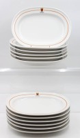 Auktion 368<br>12x  ovale Teller, Heinrich, Fischereihafenrestaurant Cuxhaven, je ca. 22 x 30cm