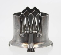 Auktion 368<br>Jugendstil-Falschenhalter, WMF Straussenmarke, Nr. 345, leider besch&auml;digt, ca. H-10cm D-9,5cm