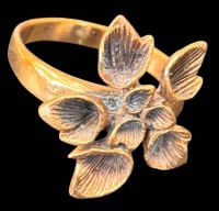 Auktion 369<br>Renmoos Ring ,  Designers Hannu Ikonen aus Finnland,  vintage 1970er Bronze, RG 58