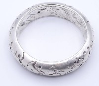 Auktion 369 / Los 1044 <br>Armreif, signiert JS, Sterling Silber D-6,5 (Innen), 40  gr