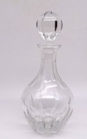 Auktion 369<br>Schwere Bleikristall Karaffe mit Zapfen H- 29 cm D 12 cm