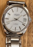 Auktion 369<br>mechan. HAU "Lanco" Swiss, 17  Jewels, Werk l&auml;uft, guter Zustand
