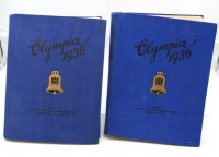 Auktion 369 / Los 7004 <br>2x Sammelalben, Olympia 1936, 1. u. 2. Band, Altersspuren