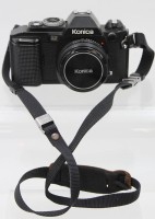 Auktion 369<br>Vintage Fotoapparat  Konica FS-1, Objektiv Konica Hexanon AR 40mm F1.8, Gebrauchsspuren, Funktion nicht gepr&uuml;ft