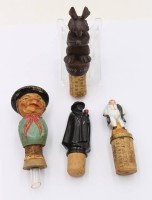 Auktion 369<br>4x div. Scherzkorken, &auml;lter, ca. L-8cm