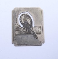 Auktion 369 / Los 15043 <br>kl. Lesezeichen, Chrom, 4,3 x 3,5cm