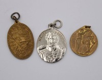 Auktion 369 / Los 7015 <br>3xdiv. Medaillen aus der Zeit des 1. Weltkrieges