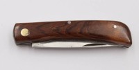 Auktion 369<br>Taschen-Messer, Richard Abraham Herder, Wurzelholz-Griffschalen, ca. L-zusammengekl. 9cm