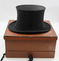 Chapeau Claque in orig. Schachtel, Wilhelm Spechtmeyer Cuxhaven