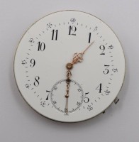 Auktion 369<br>Taschenuhrwerk, &auml;lter, ungemarkt, Krone fehlt, Werk nicht gepr&uuml;ft, D-5cm