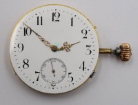 Auktion 369<br>Taschenuhrwerk, &auml;lter, ungemarkt, Werk l&auml;uft, ca. D-4,5cm