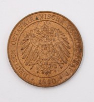 Auktion 369 / Los 6027 <br>1 Pesa M&uuml;nze aus Deutsch-Ostafrika, D-2,5cm