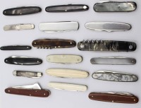 Auktion 369<br>18x div. kl. Taschenmesser, &auml;lter