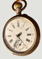 Auktion 369<br>mechan. HTU in Silbergeh&auml;use-800-, Schl&uuml;sselwerk l&auml;uft, D-4,5 cm