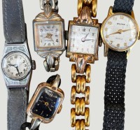 Auktion 369<br>11x vintage mechan. DAU, Tissot, Laco, Junghans,Emes etc. Werke  laufen grossteils, Alters- und Tragespuren, nur 2x mit Band
