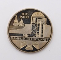 Auktion 369<br>10-Euro-Gedenkm&uuml;nze, 2011,  100-j&auml;hriges Jubil&auml;ums des Hamburger Elbtunnels, D-3,8cm