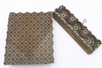 Auktion 369<br>2x div. antike Blaudruckmodel, ca. L-21cm