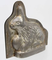 Auktion 369<br>alte Schokoladenform, Osterhase, ca. H-17cm B-17cm