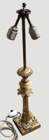 Auktion 375<br>Tischlampe, massiv Messing, H-70 cm