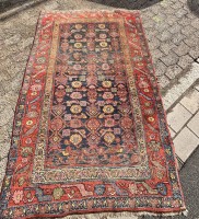 Auktion 369<br>antiker Perser-Teppch, 126x198 cm, Naturfarben, tw. verblichen