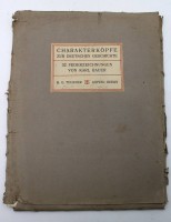 Auktion 369 / Los 5022 <br>Charakterk&ouml;pfe zur deutschen Geschichte, 32 Federzeichnungen des K&uuml;nstlers Karl Bauer, 27 Bl&auml;tter vorhanden, ein Blatt  bemalt