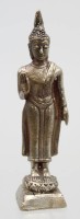 Auktion 369 / Los 15545 <br>kl. Metall Buddha, stehend, H-10 cm