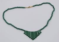 Auktion 369<br>Malachit-Collier, ca. L-42cm