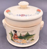 Auktion 369<br>Deckeldose, France, H-11 cm, D-10 cm